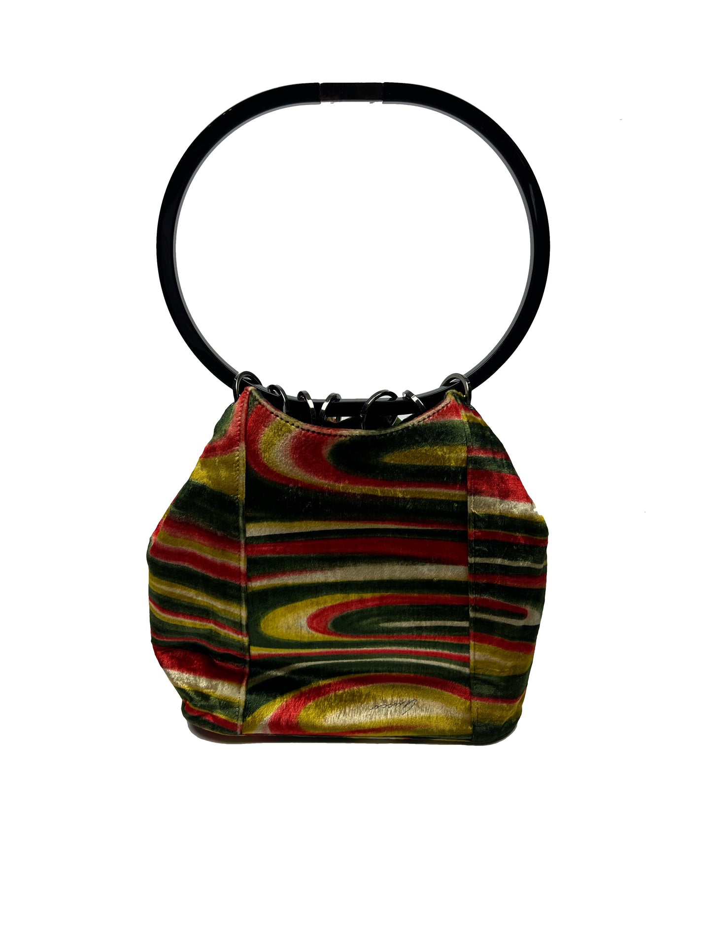 F/W 1999 psychedelic print velvet bag