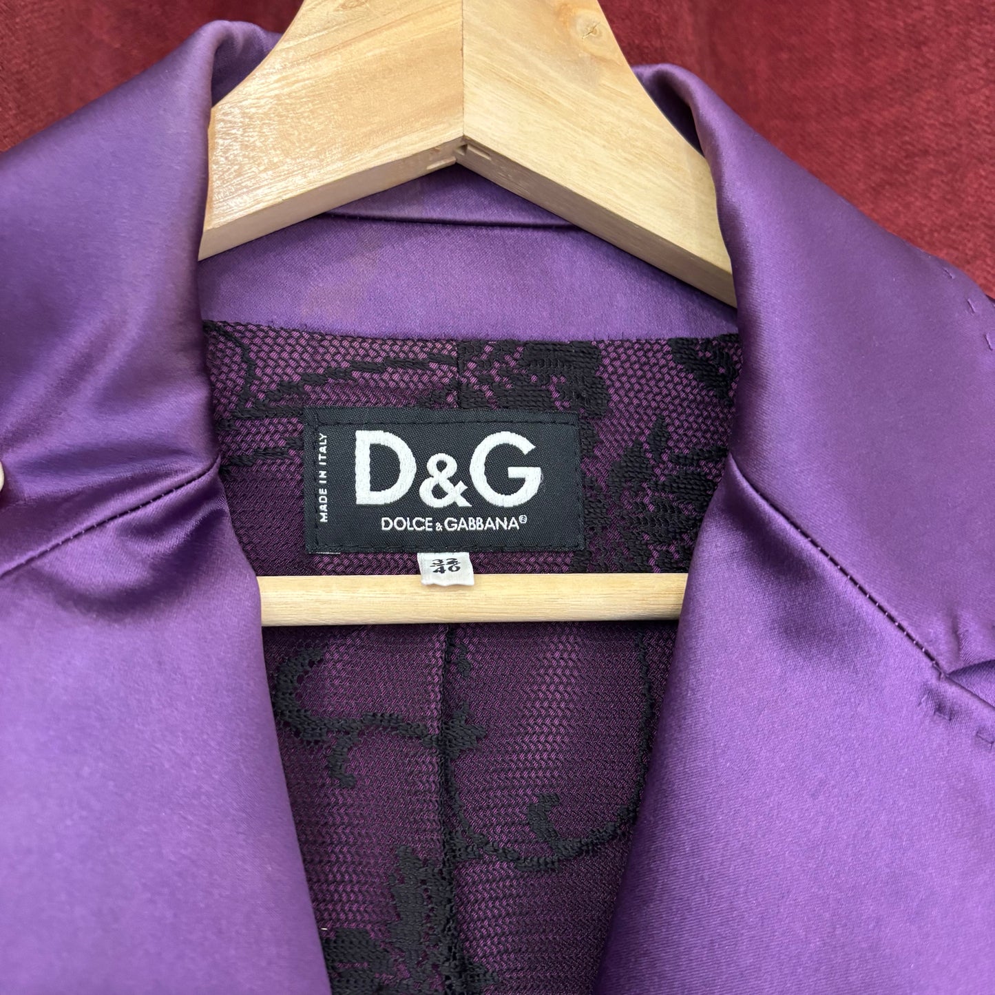 Dolce & Gabbana purple blazer
