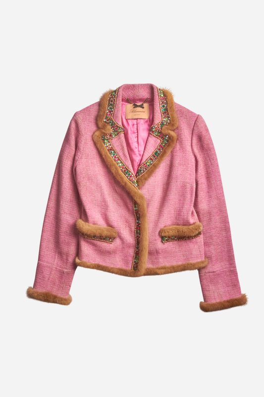 Blumarine Pink Fur Set