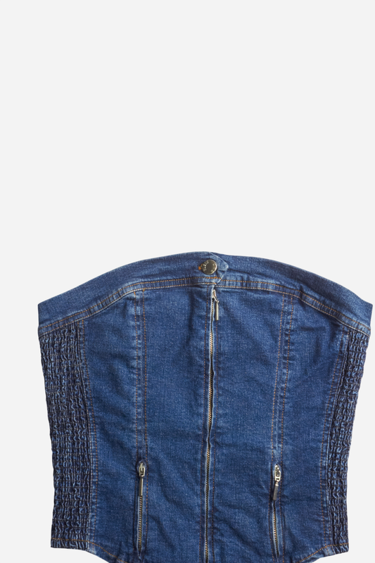 Plein Sud Denim Corset