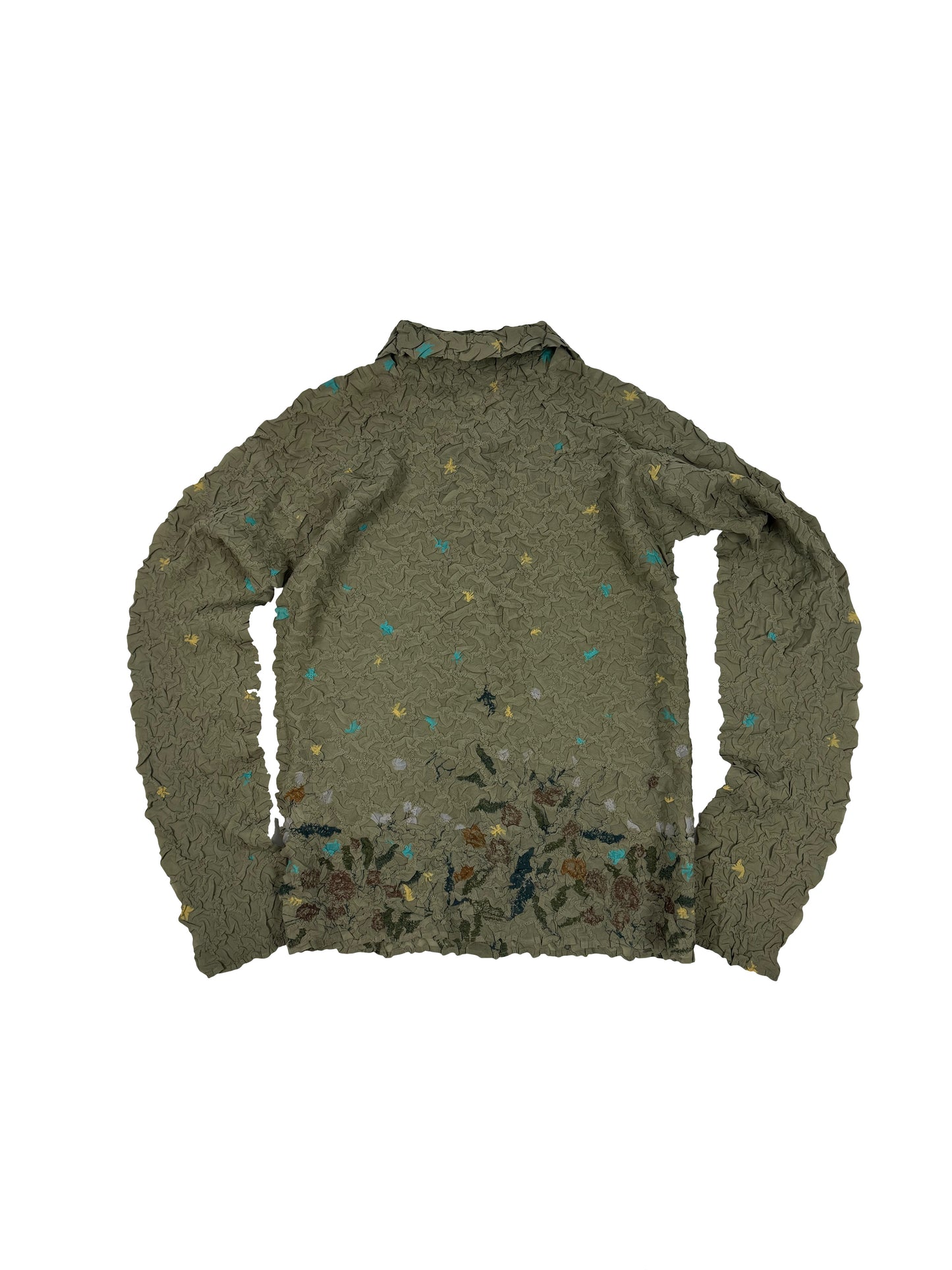 All Over Creased Blouse