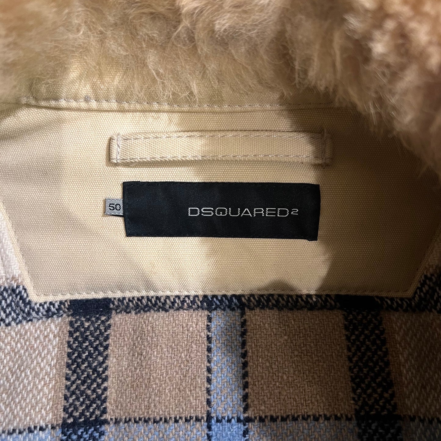 Dsquared2 brown shearling jacket