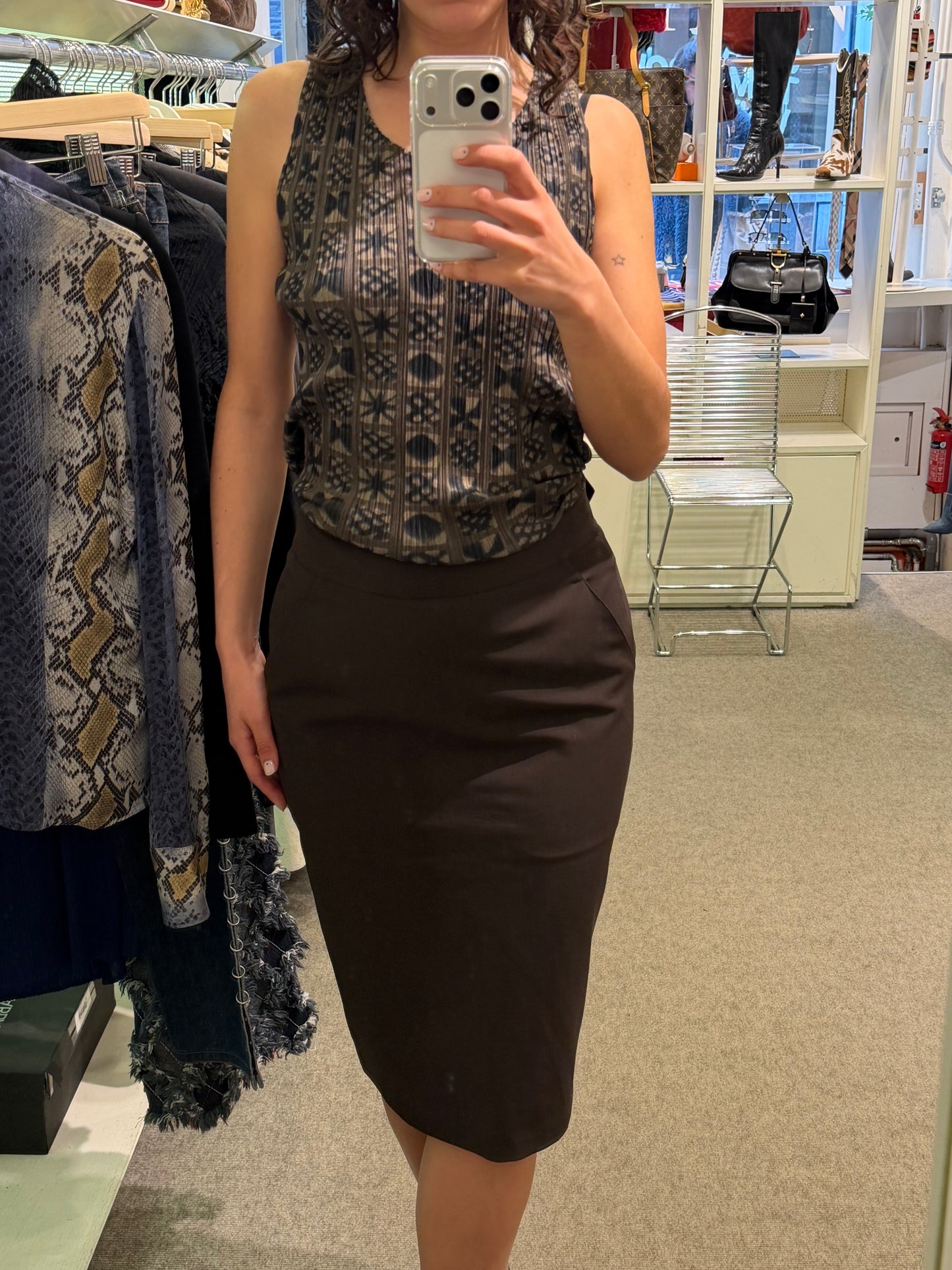 Jean Paul Gaultier Brown Skirt