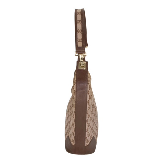 Gucci Brown Monogram Hobo Shoulder Bag
