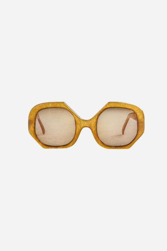 Christian Dior 70s Yellow Sunglasses