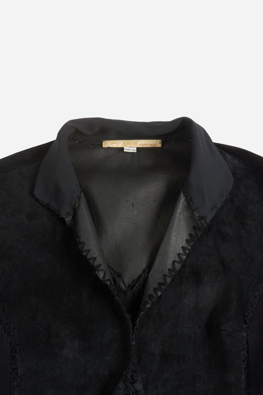 Cavalli Suede and Wool Knit Top