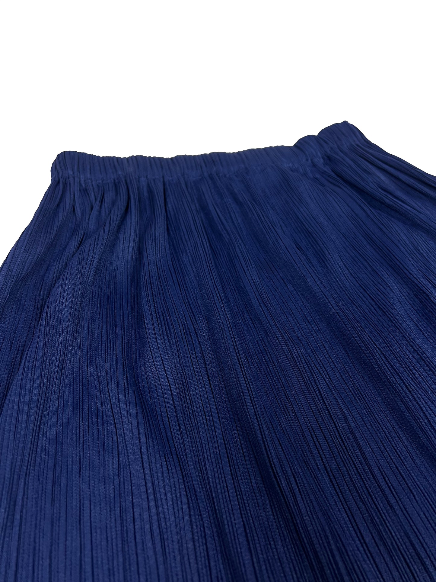 Blue Pleated Skirt