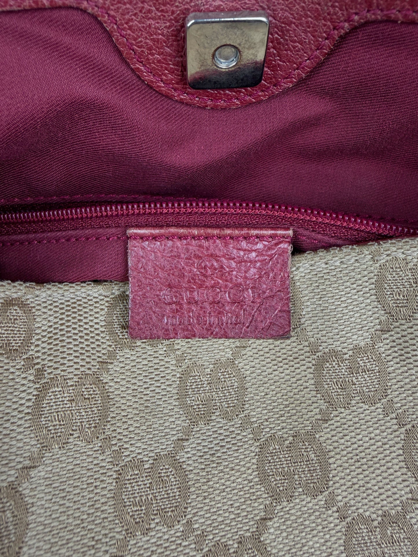 Gucci Beige Monogram Eclipse Bag