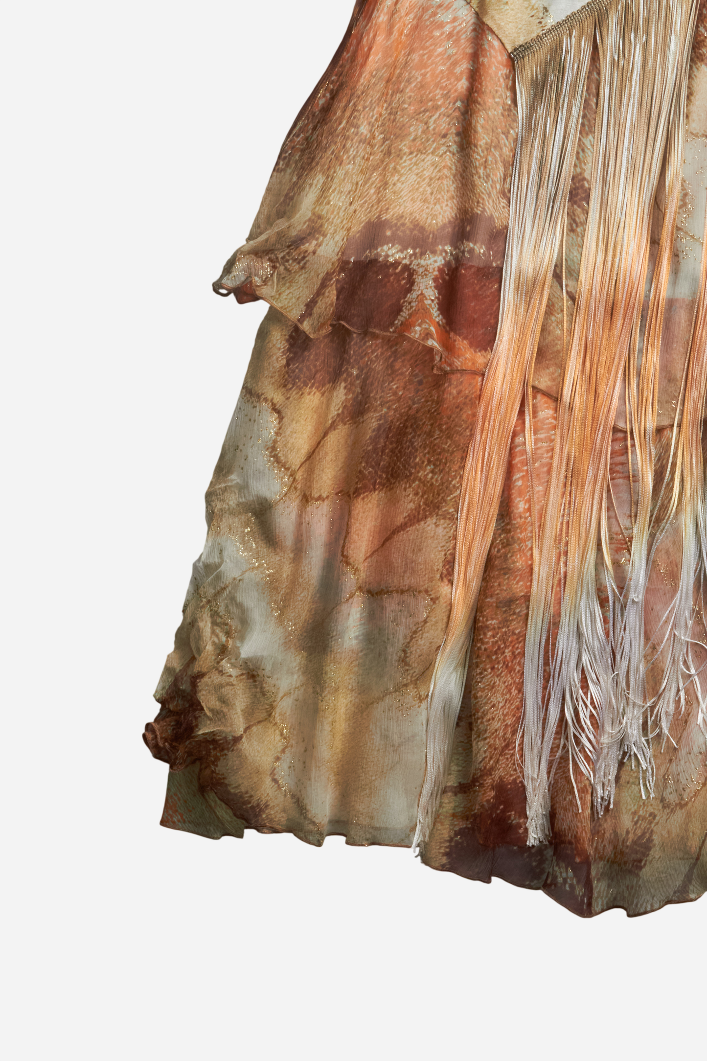 Roberto Cavalli Orange Abstract Print Three-Piece Set
