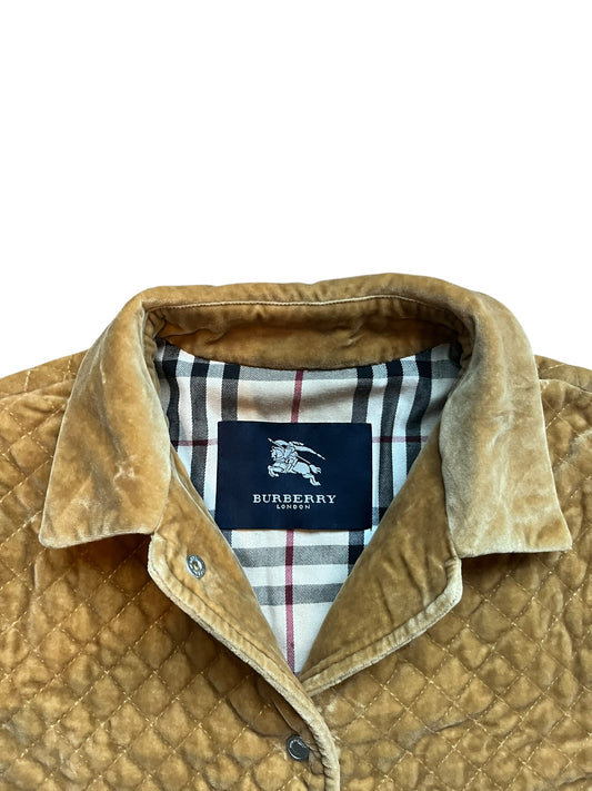 Burberry quilted velvet jacket