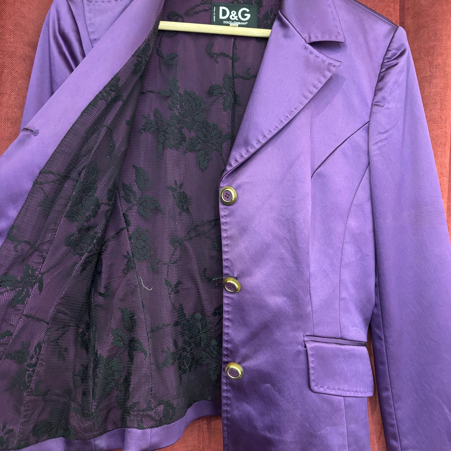 Dolce & Gabbana purple blazer