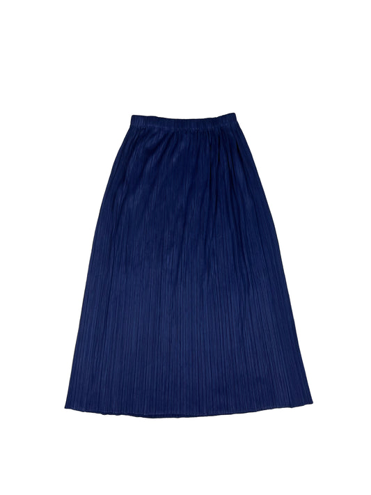 Blue Pleated Skirt