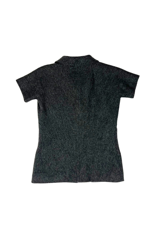 Wool Knitted Top with Panther Print Lining