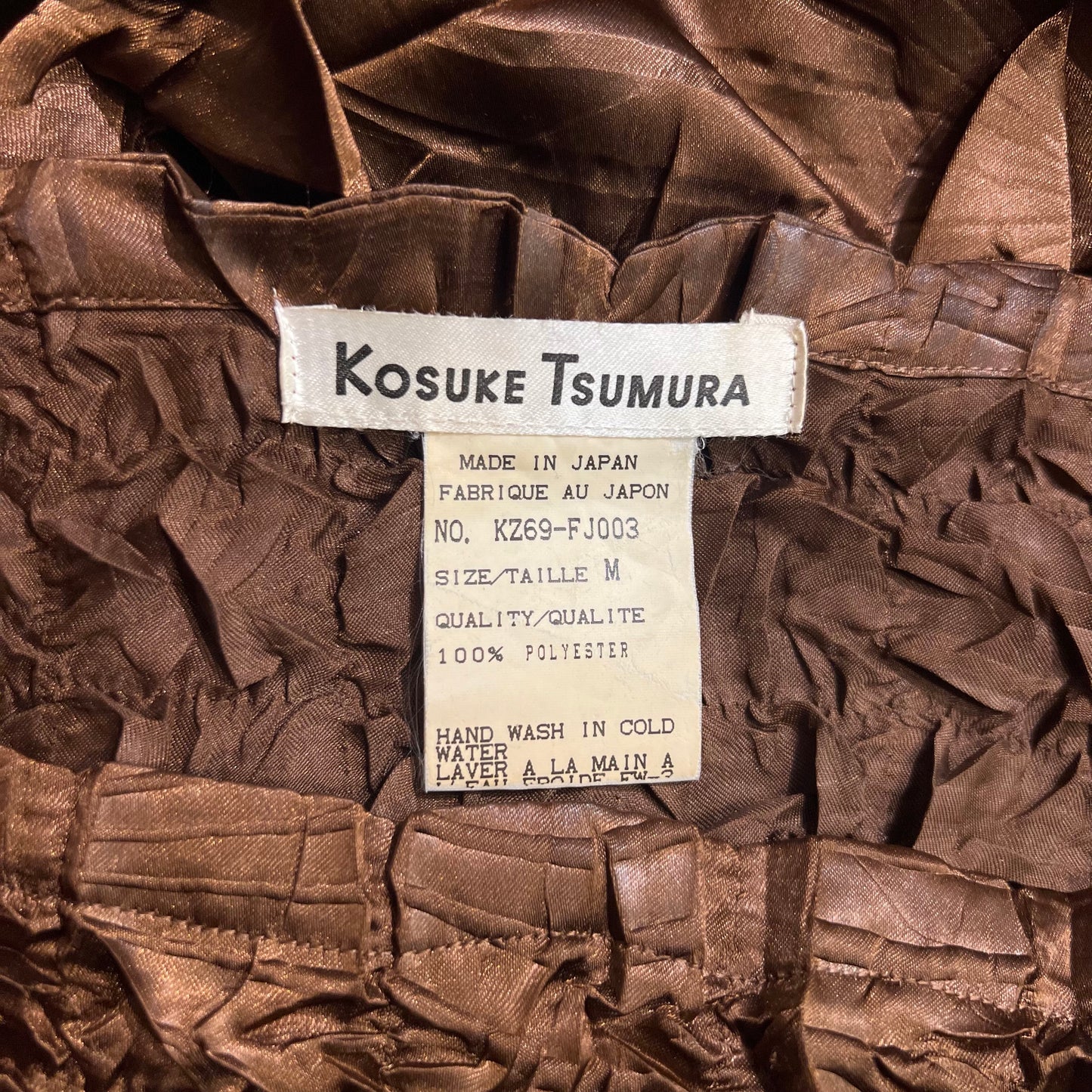 Kosuke Tsumura wrinkled top