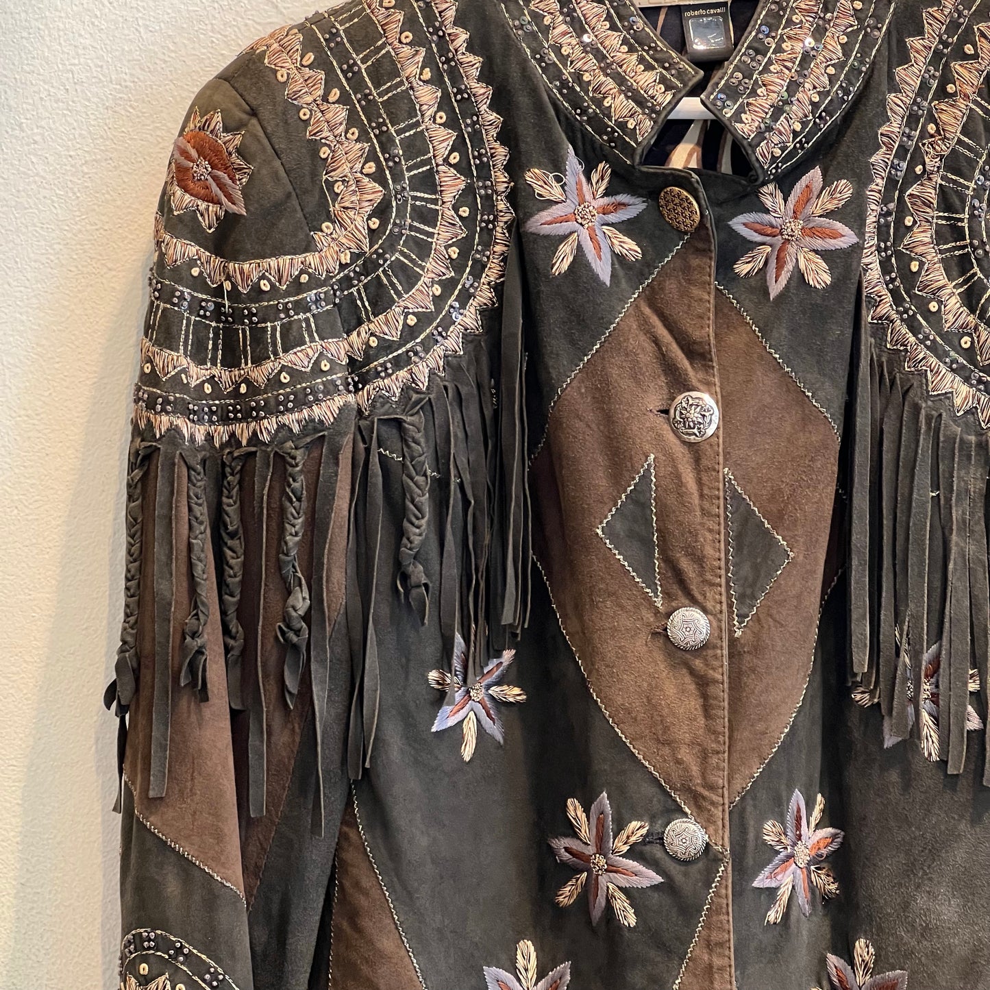 Roberto Cavalli suede jacket
