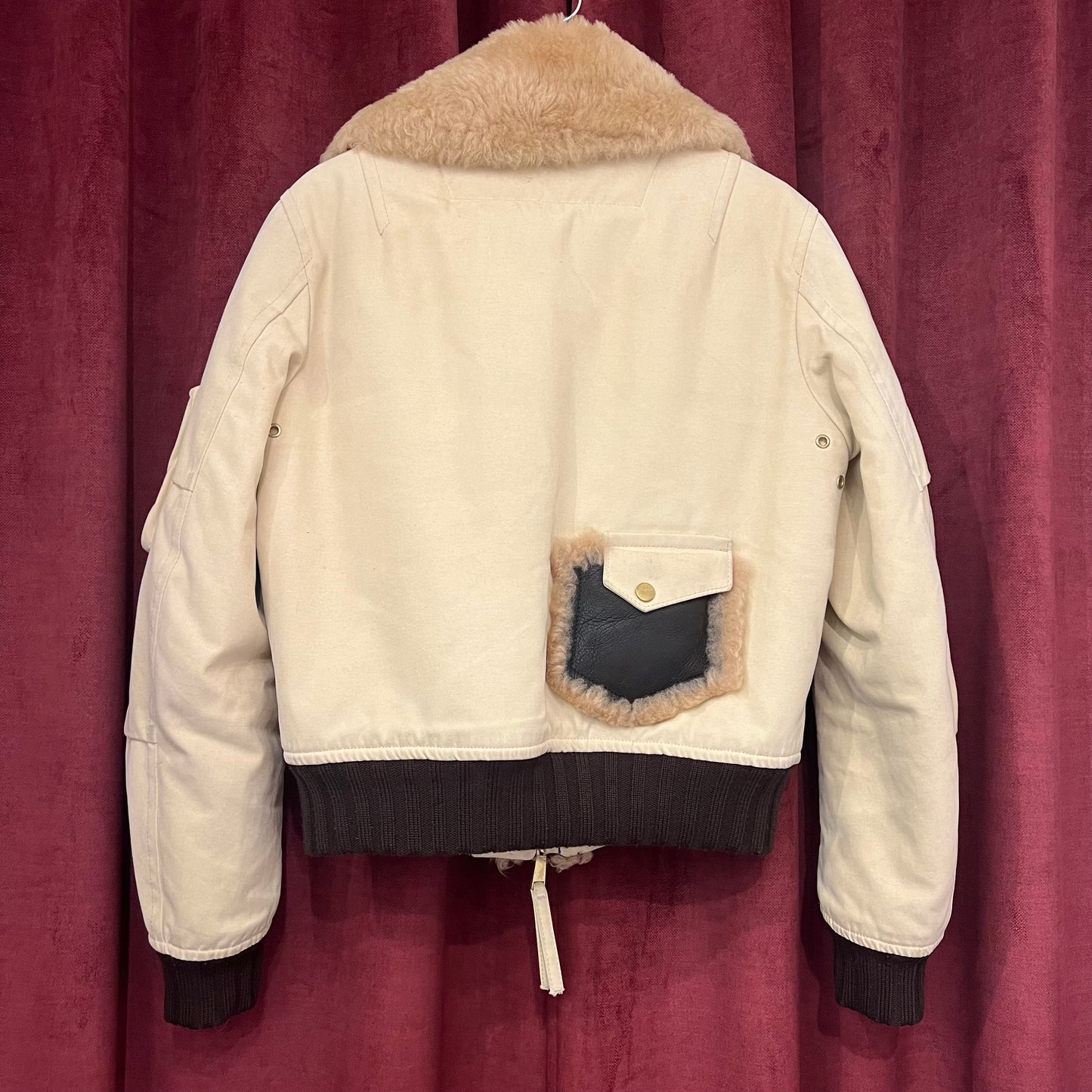 Dsquared2 brown shearling jacket