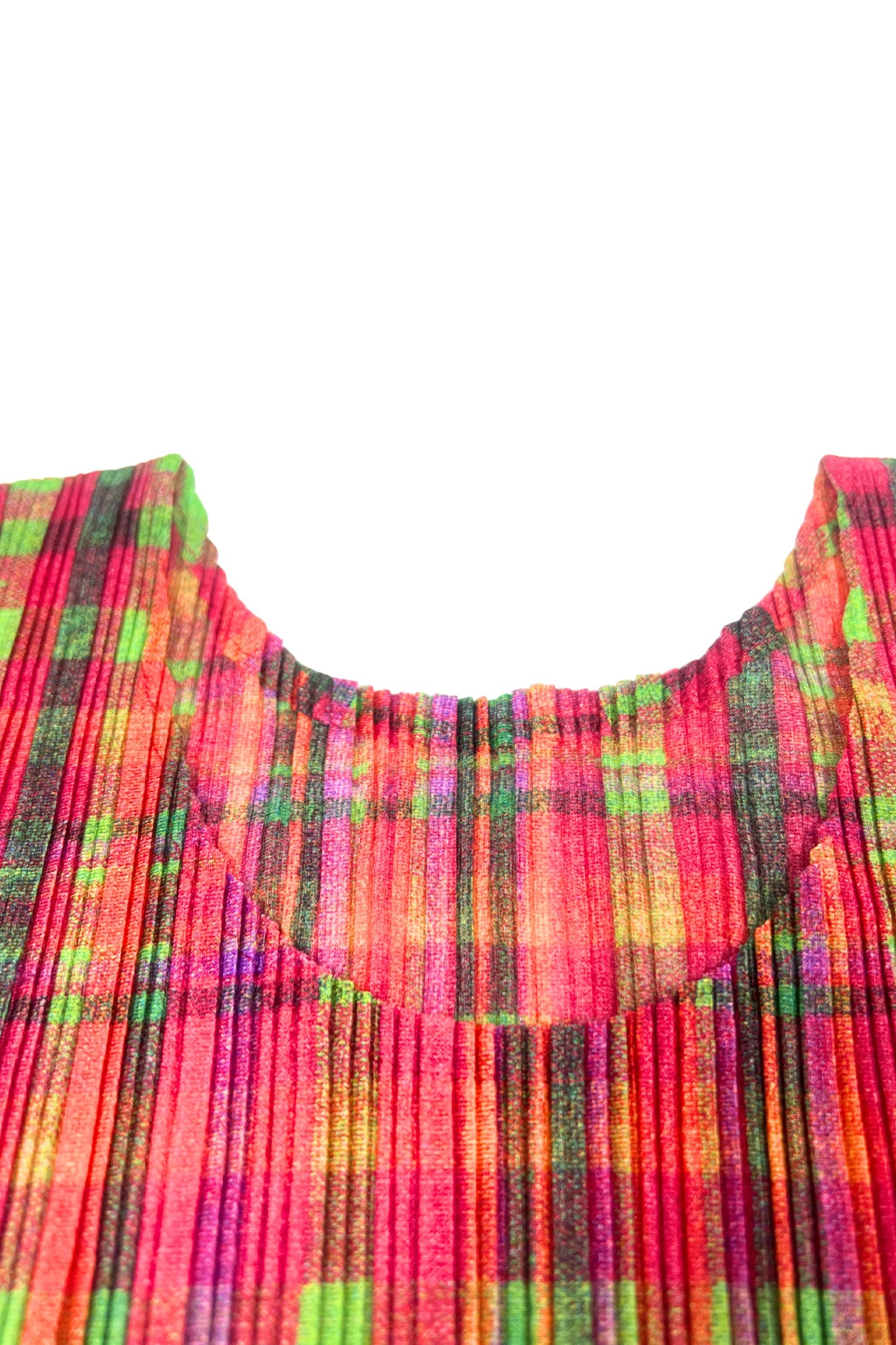 Pleats Please Checkered Top