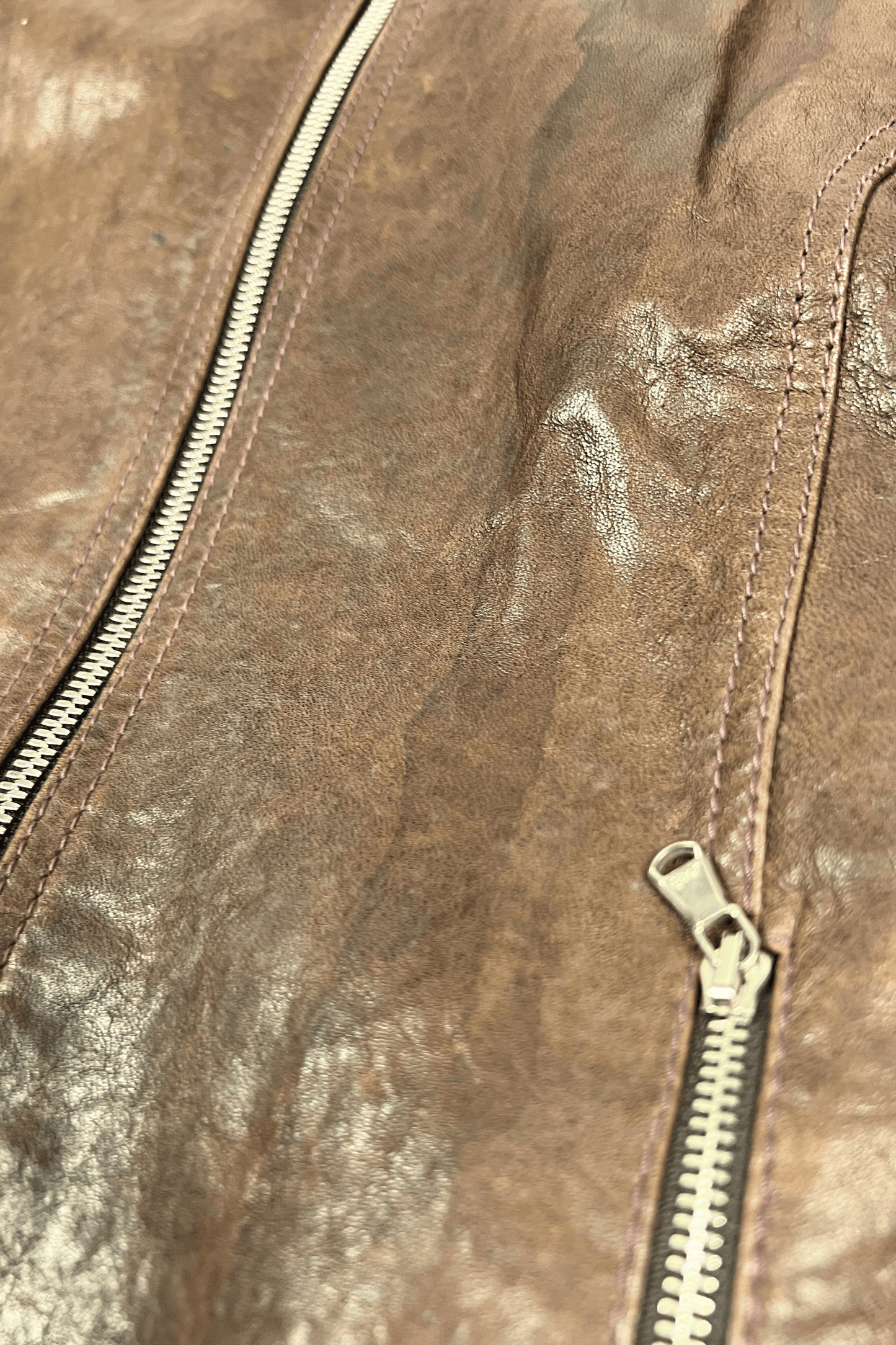 Hybrid Leather Knitted Jacket