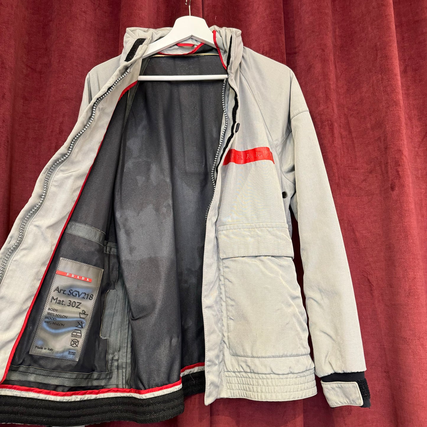 Prada 2003 grey technical jacket