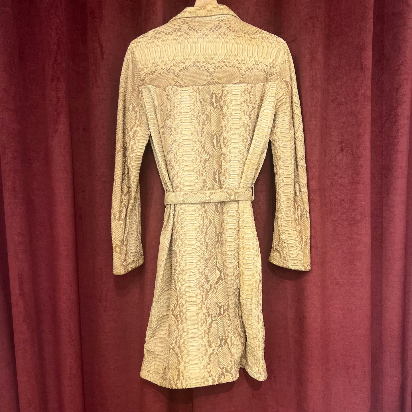 Prada python leather coat SS/04