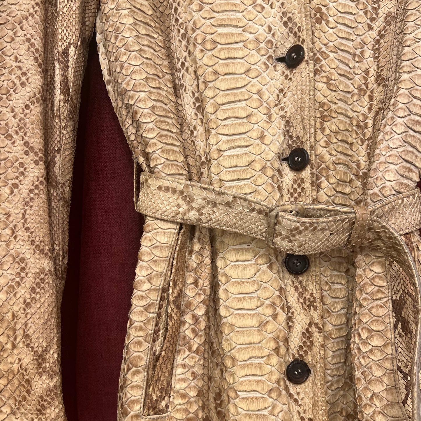 Prada python leather coat SS/04