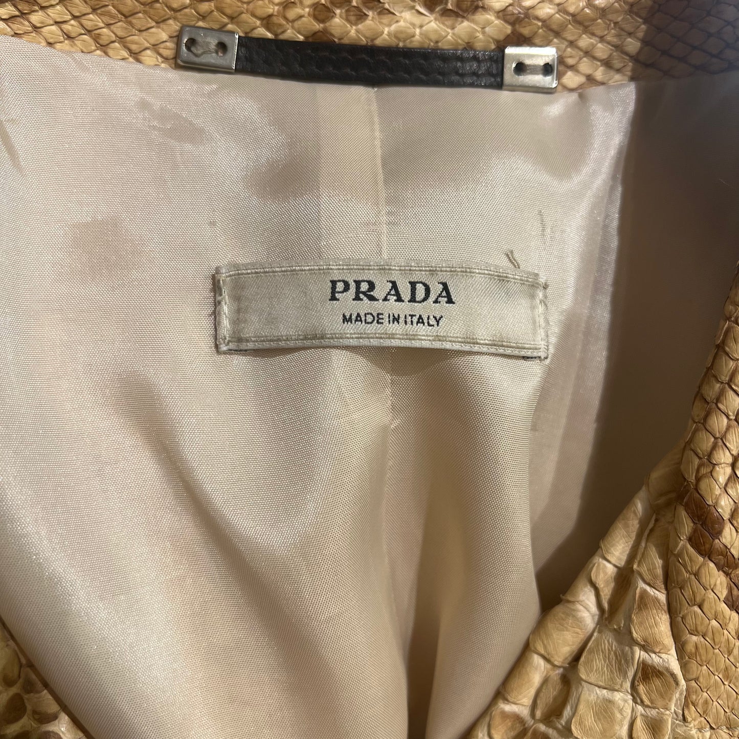 Prada python leather coat SS/04