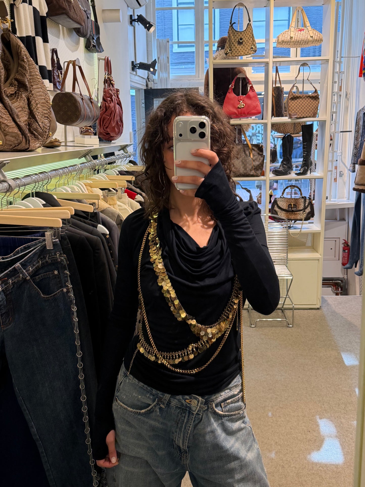 Givenchy Gold Medals Black Longsleeve