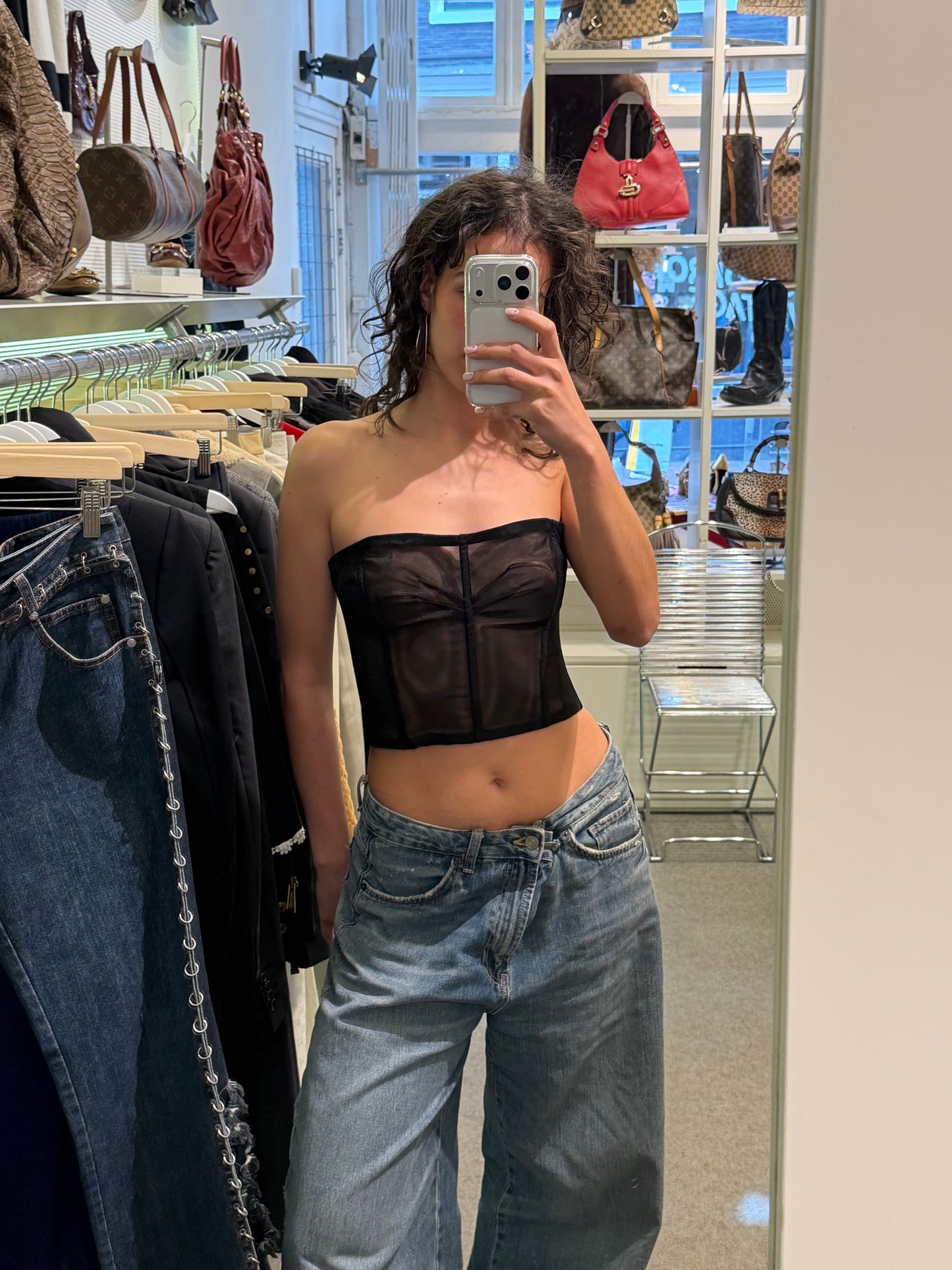 Dolce & Gabbana Black Corset Top