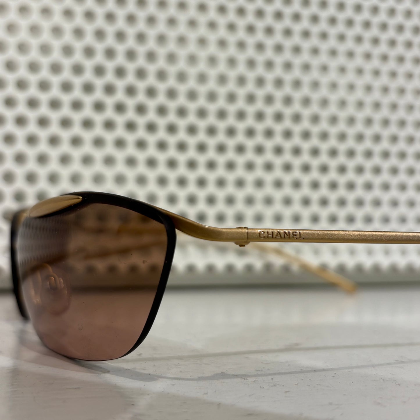 Chanel gold sunglasses