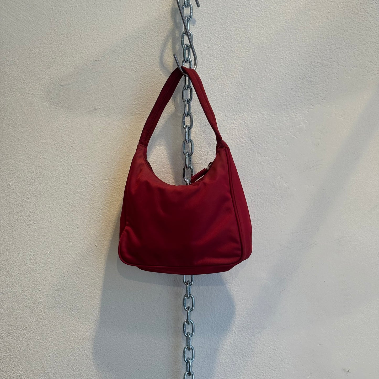 Prada red nylon bag