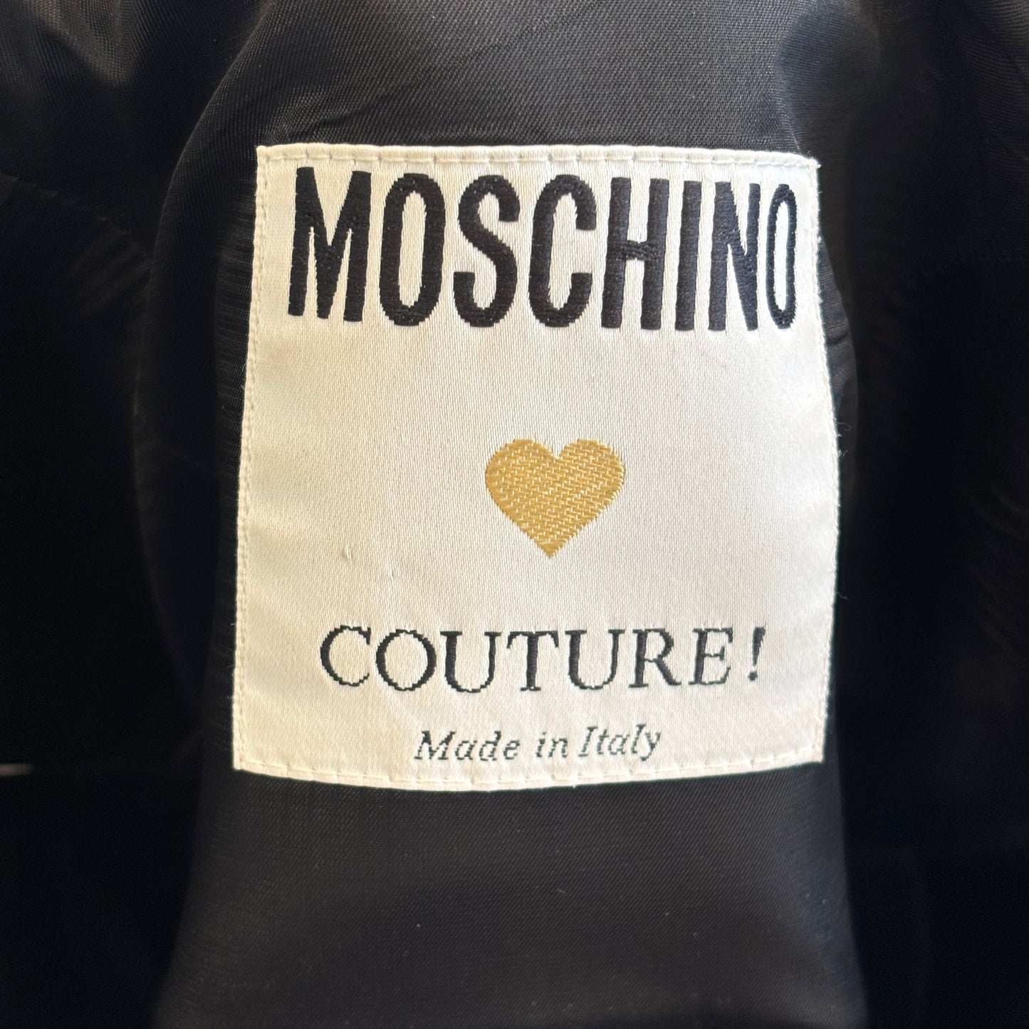 Moschino AW/91 corset tallcoat