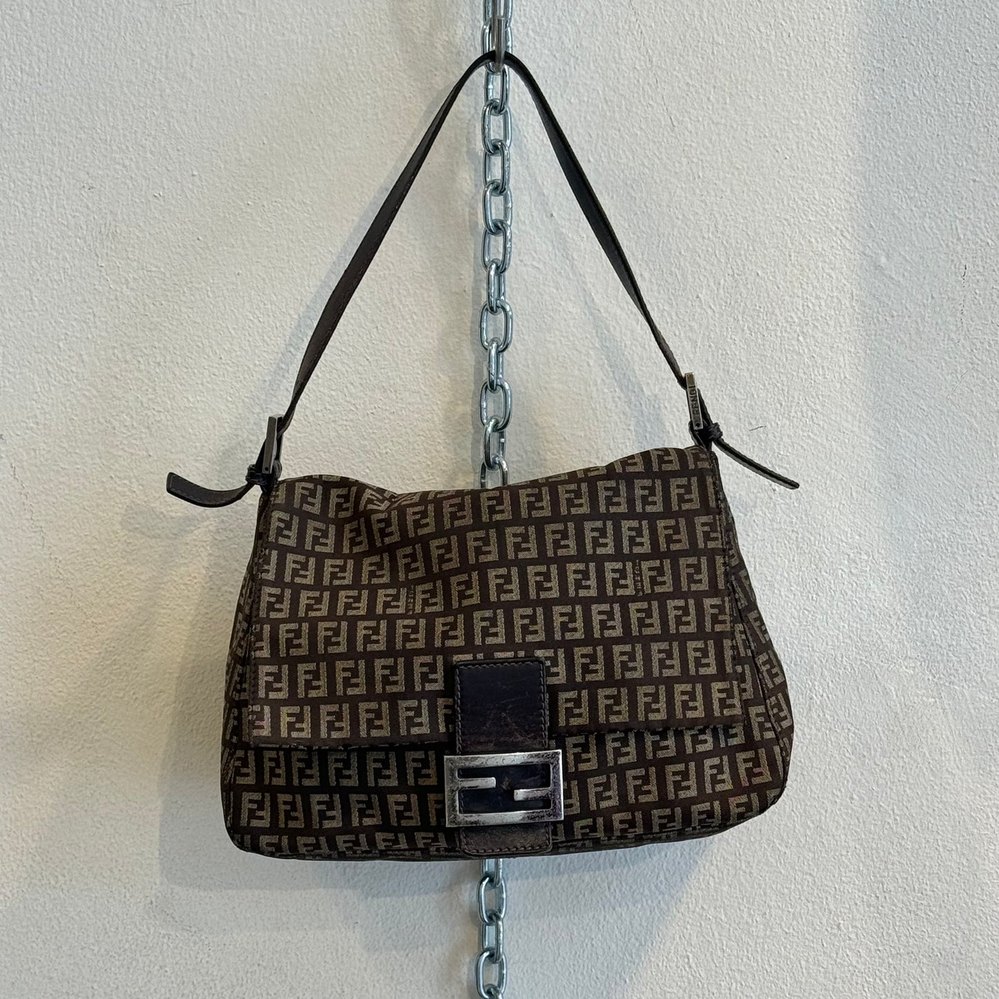 Fendi big mamma brown monogram bag