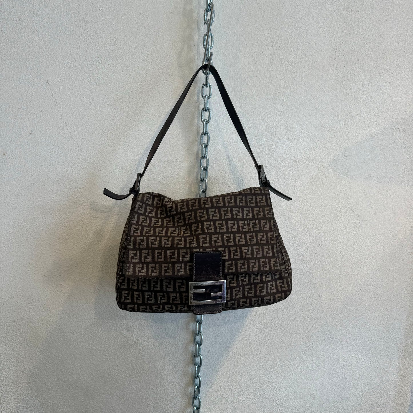 Fendi big mamma brown monogram bag