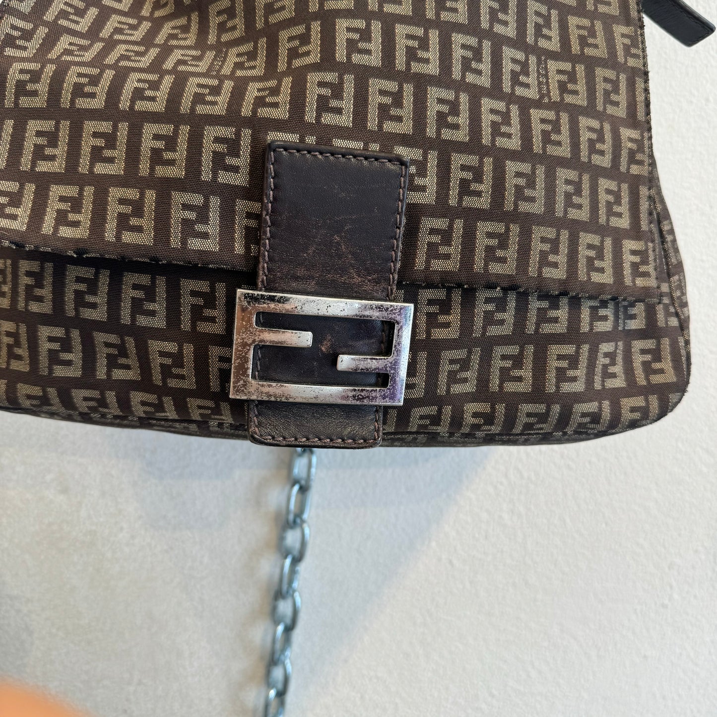 Fendi big mamma brown monogram bag
