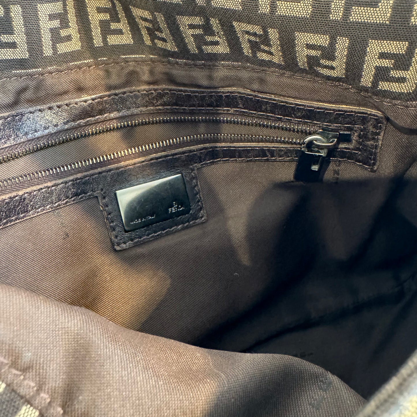 Fendi big mamma brown monogram bag