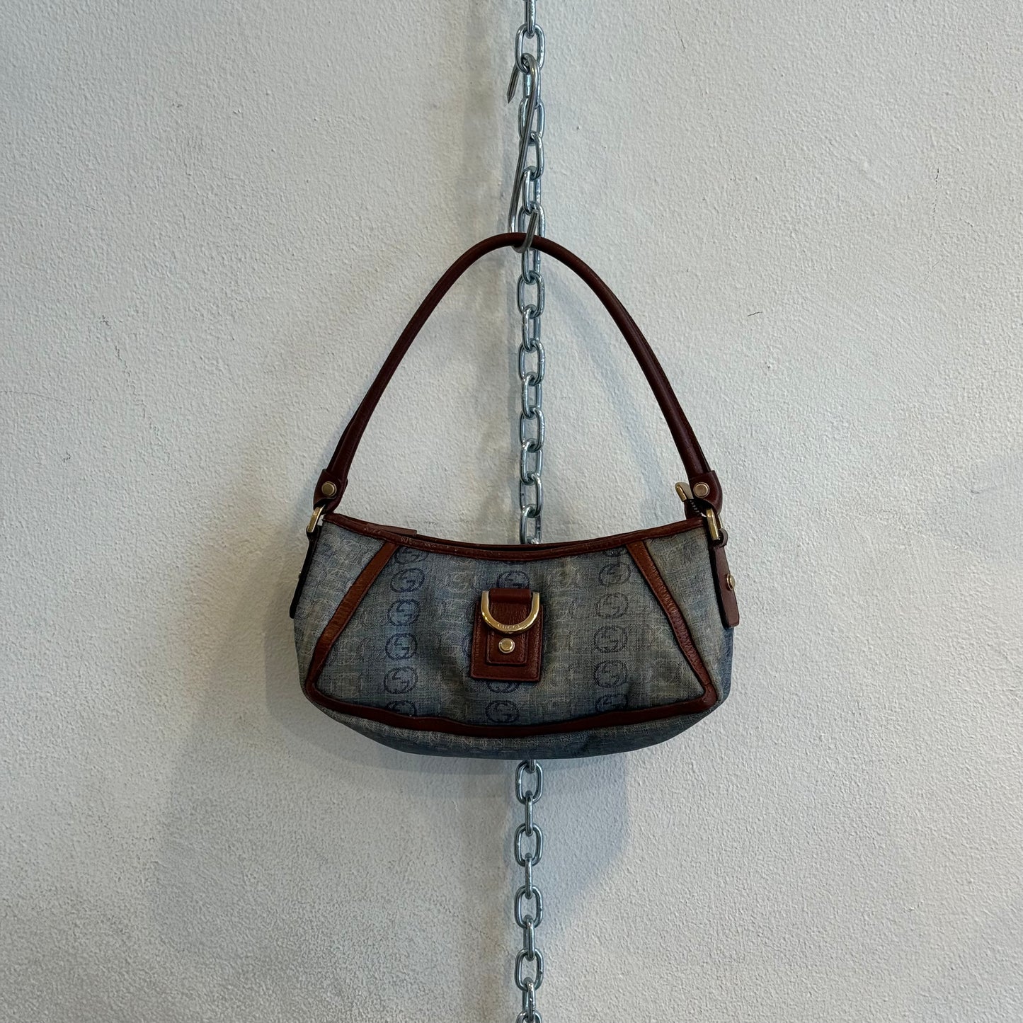 Gucci denim monogram bag