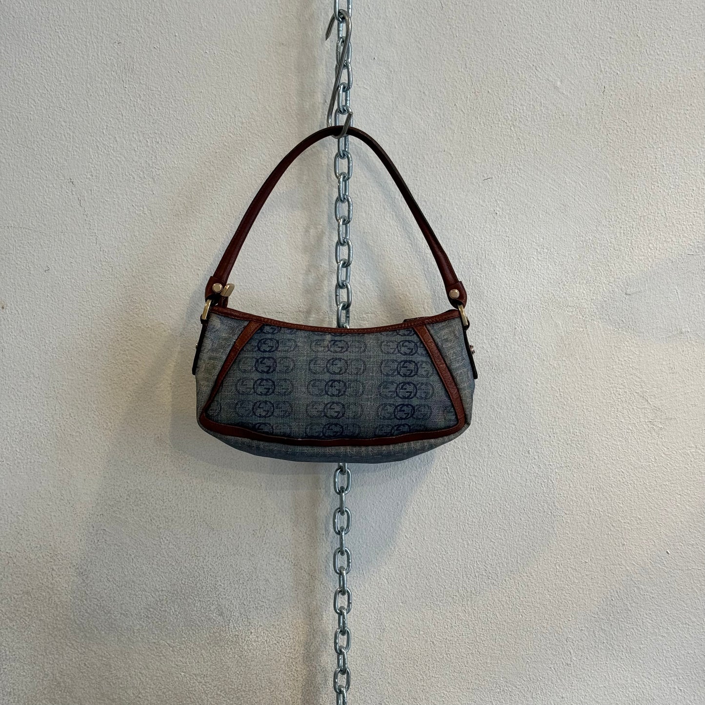 Gucci denim monogram bag