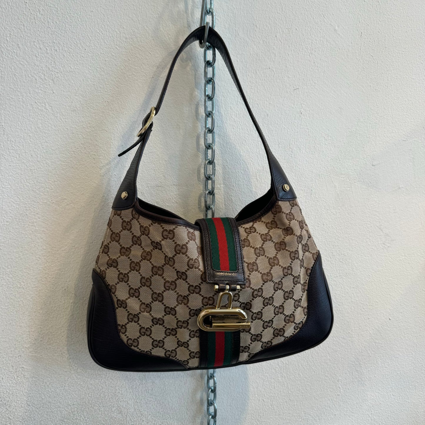Gucci Jackie monogran shoulder bag