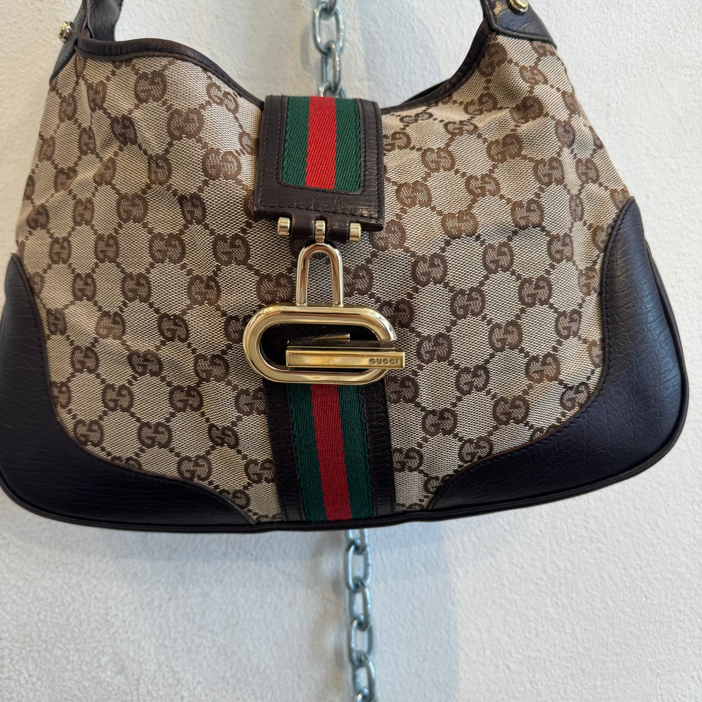 Gucci Jackie monogran shoulder bag