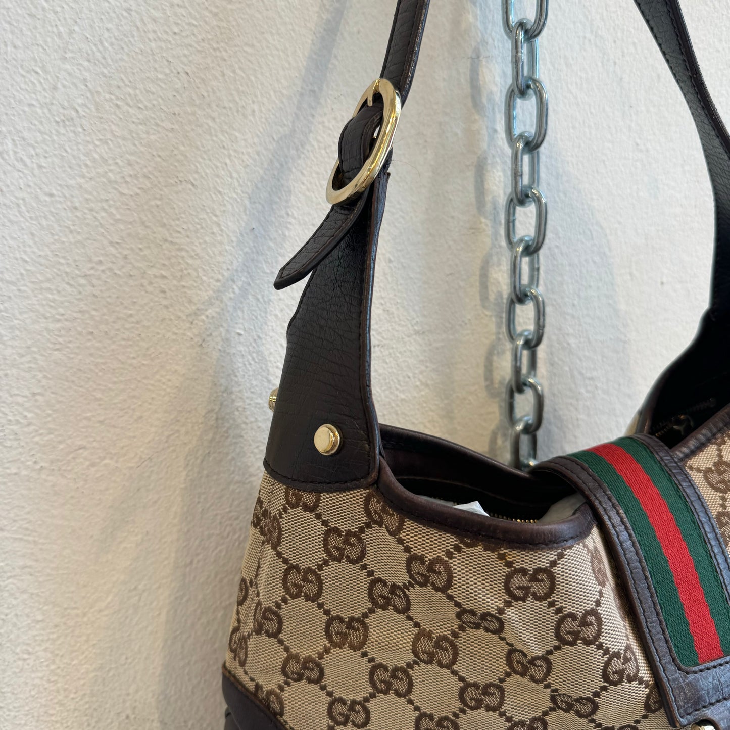 Gucci Jackie monogran shoulder bag