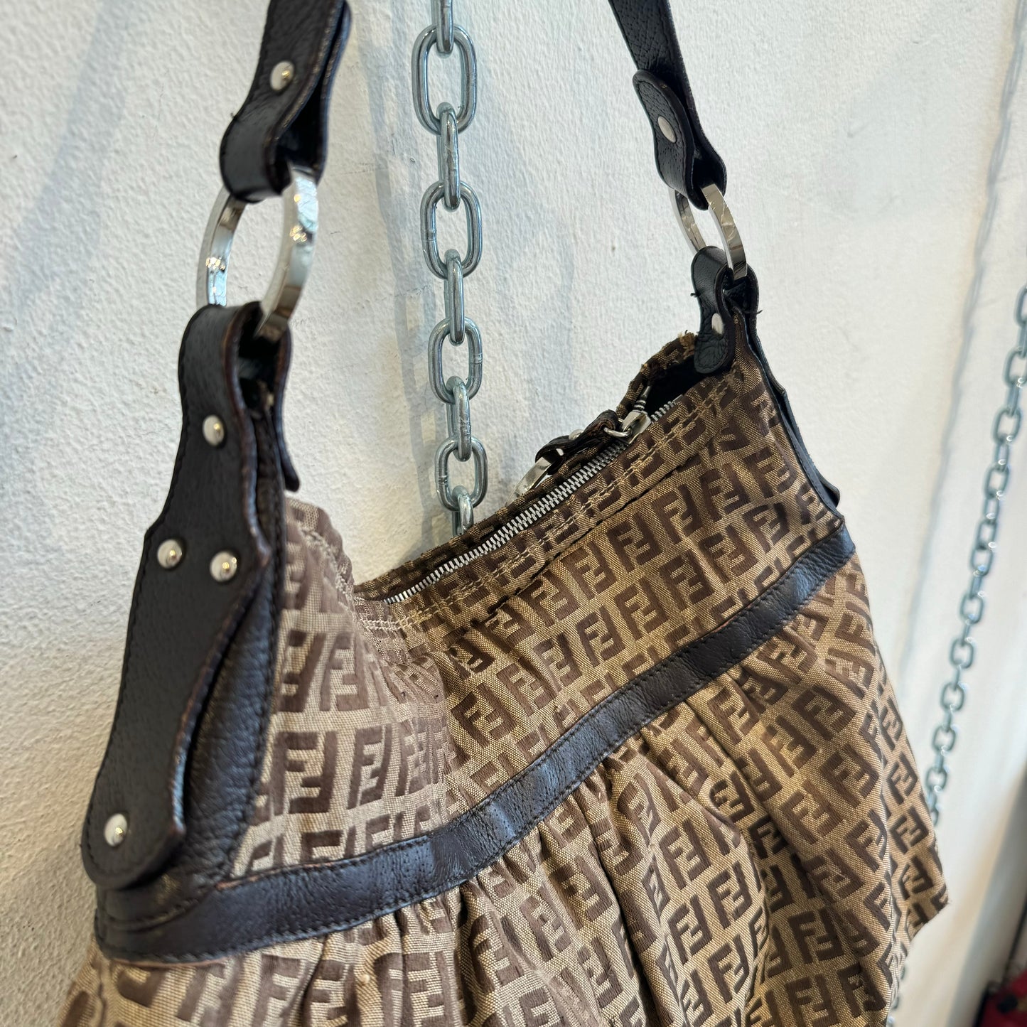 Fendi Zucca chef shoulder bag