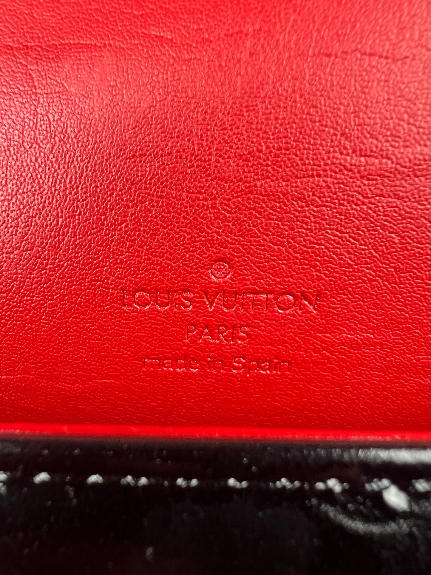 Black Vernis Leather Thompson Bag