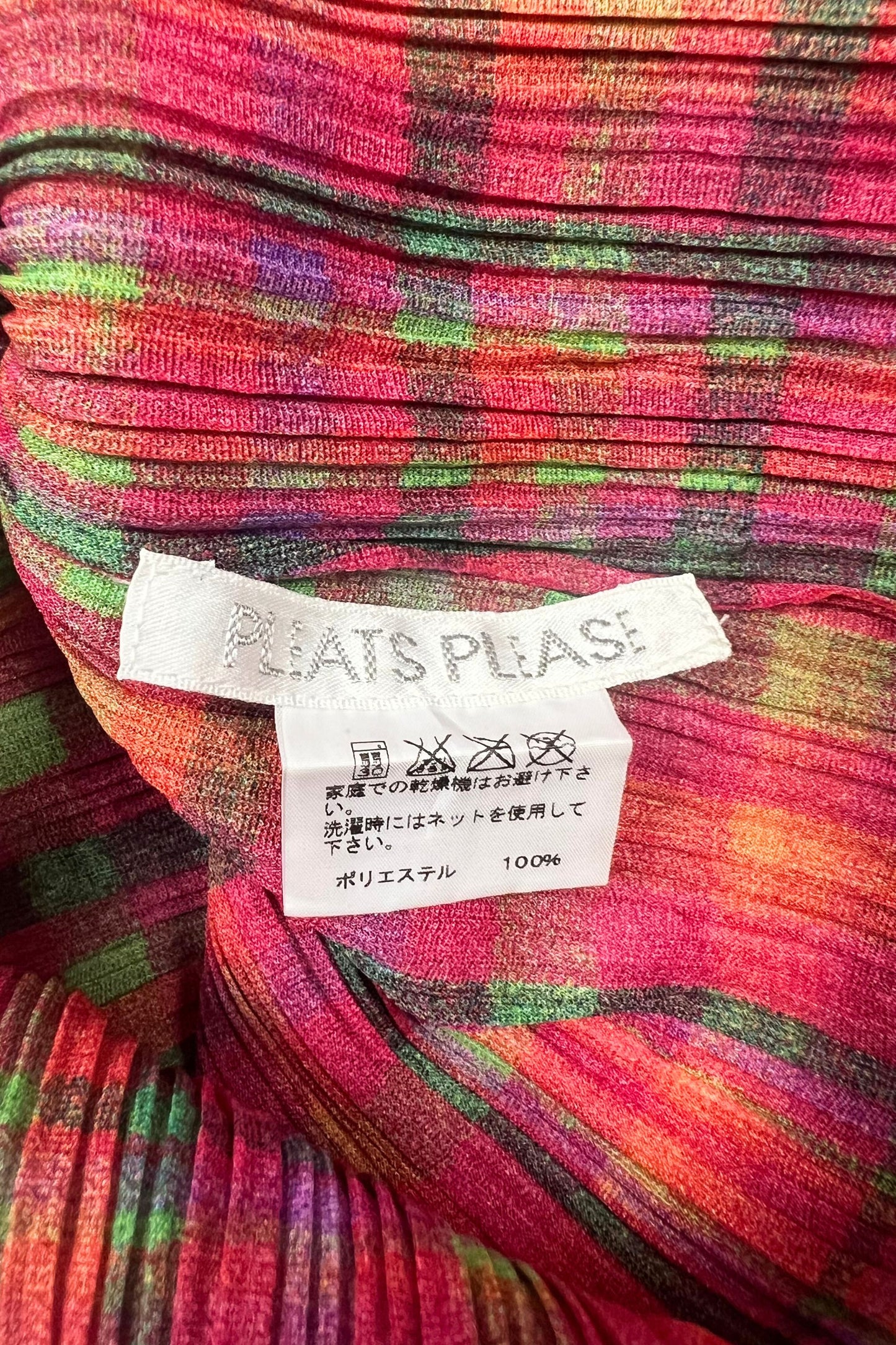 Pleats Please Checkered Top
