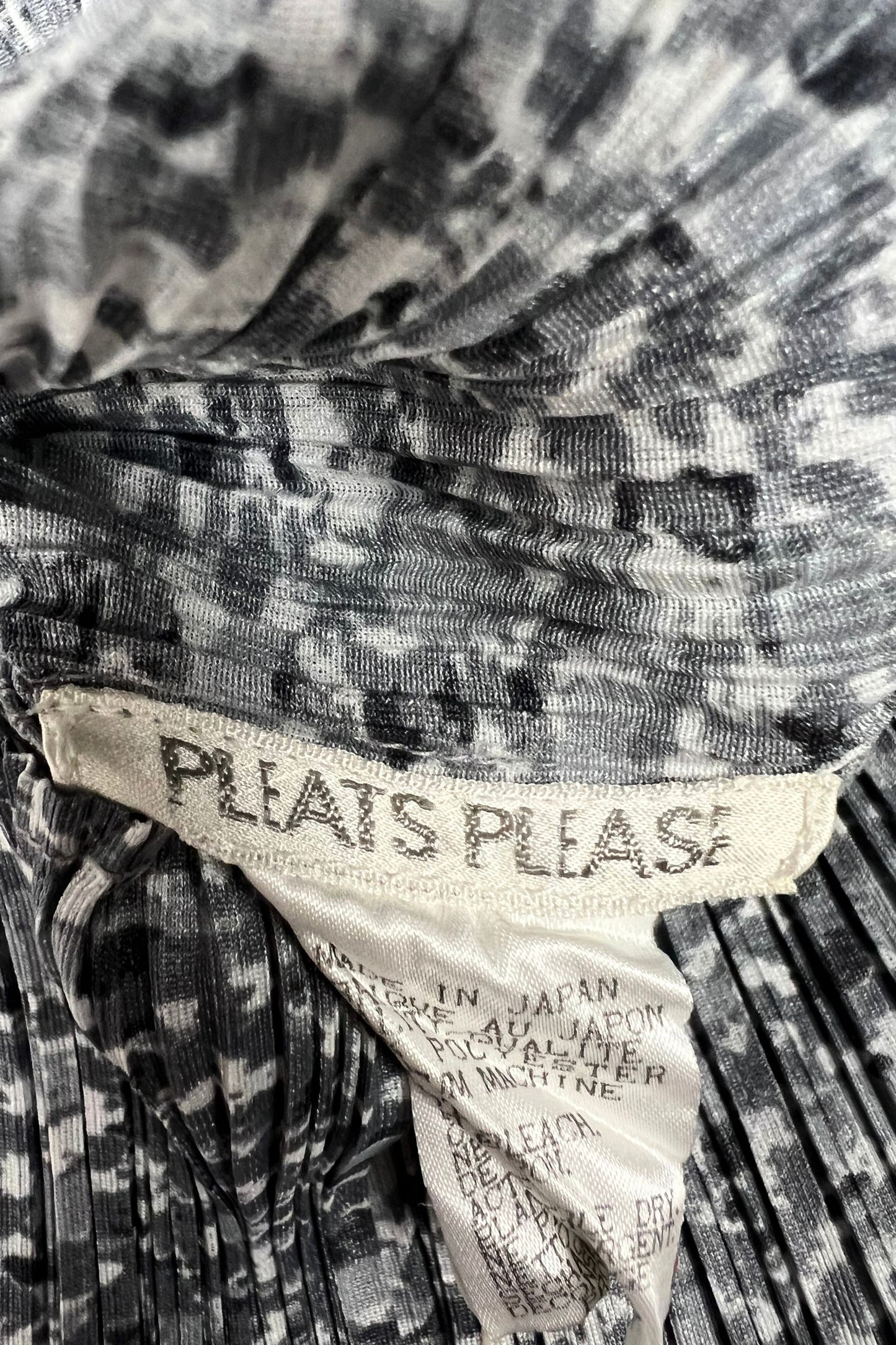 Please Grey Camo Mock-Neck Top