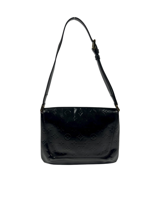 Black Vernis Leather Thompson Bag