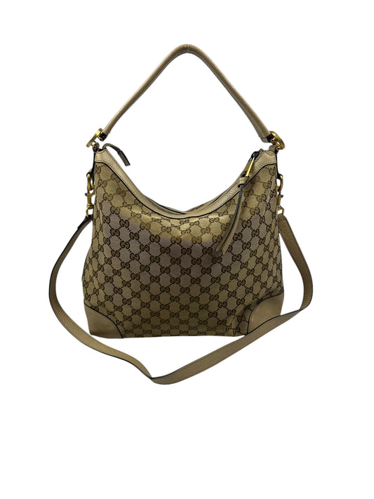 Creme Monogram Shoulder Bag