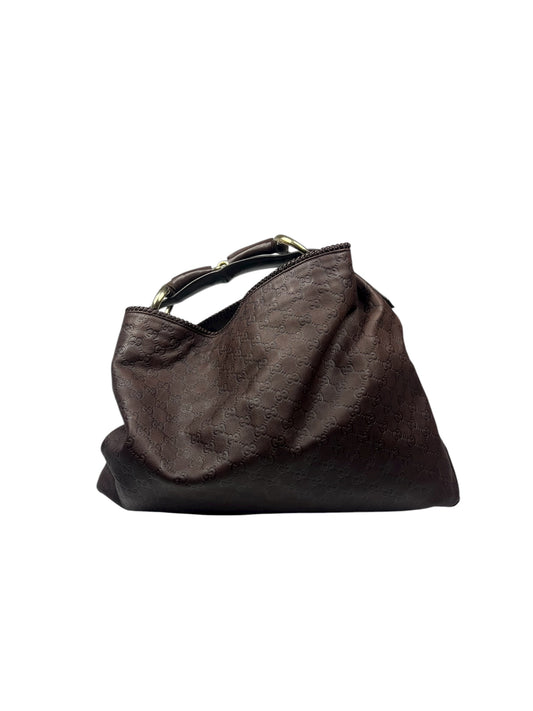 Big Brown Leather Monogram Bag