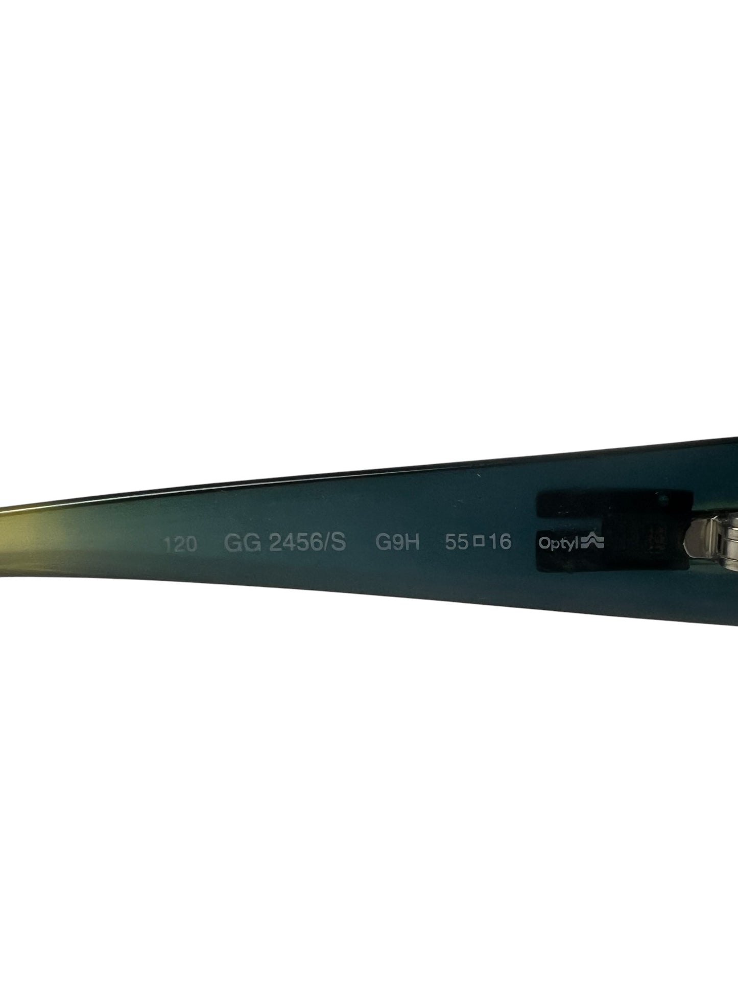 90s 2456 Blue Green Gradient Sunglasses