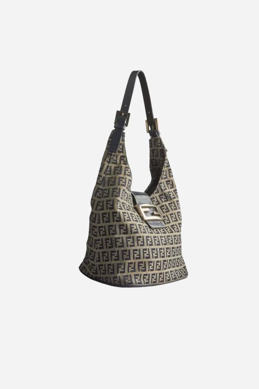 Fendi Navy Monogram Bucket Bag