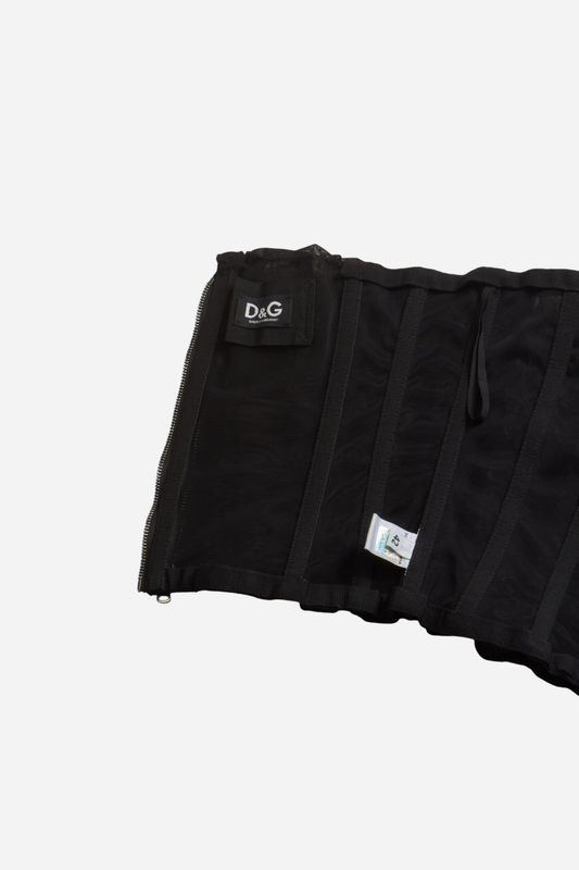 Dolce & Gabbana Black Corset Top